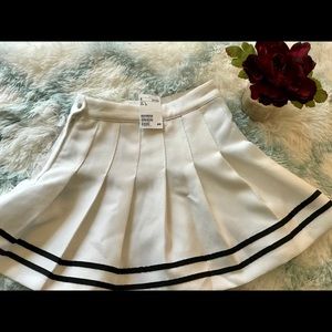 White School Girl Mini Skirt